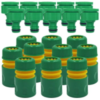 Oasis 1/2inch Hose Garden Tap Water Hose Pipe 16mm Quick Connector Fitting w/ 1/2''&amp;3/4'' Adapter Repair Watering Greenhouse