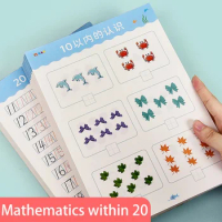 Kids Learning Math Early Education Exercise Questions Within 20 Workbook Handwritten Arithmetic Exercise Books 40 Pages
