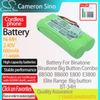 CameronSino Battery for Binatone Binatone Big Button Combo BB500 BB600 Elite Range fits GP 60AAAAH2BMJ Cordless phone Battery