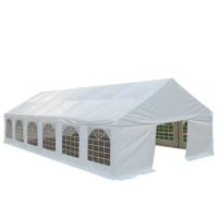 20' x 40' Upgraded Galvanized Heavy Duty PVC Party Tent Canopy Shelter with Removable Window Walls PVC Wedding Tent