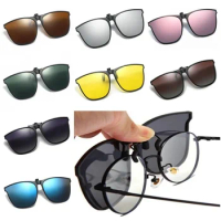 Men Women Clip On Sunglasses Polarizing Color Changing Sunglasses Photochromic Vintage Clip Glasses Night Vision Driving Goggles