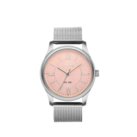 【KANGOL】英國袋鼠│典雅羅馬時標腕錶38mm-知性系列-閃耀銀米蘭錶帶(KG71338)