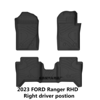 Fit for 2023 all new Ford ranger raptor car carpet Ford ranger Floor foot mats Set Trim to Fit For Ranger waterproof floor mats