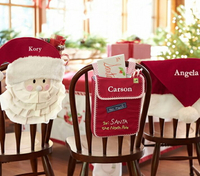 打造美式聖誕節定製聖誕帽大椅套信箱餐椅包聖誕裝飾品超濃聖誕味