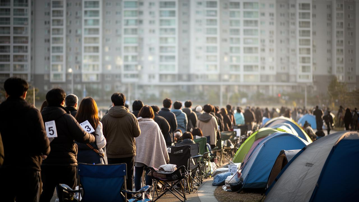 韓国・大邱で未分譲990世帯が「テント徹夜待ち」の大反転…CRリーツの