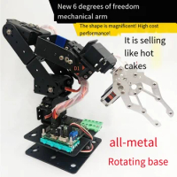 6 DOF Robotics Kit Educational Robot Manipulator Metal Alloy Arduino Arm Servo MG996 for Arduino Rob