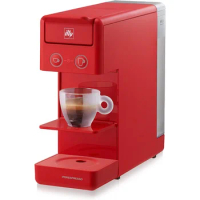 Illy Y3.3 Single Serve Espresso and Coffee Capsule Machine, 12.20x3.9x10.40 (Red)