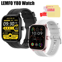 3in1 For LEMFO Y80 Smart Watch Strap Band Belt Smartwatch Silicone Bracelet Screen Protector Film