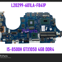 PcParts L20299-601 DPK54 LA-F841P For HP Pavilion Gaming 15-CX Notebook Mainboard I5-8500H CPU GTX1050 4GB GPU MB DDR4 Test