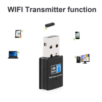 New Wireless Mini USB Wifi Adapter 802.11N 300Mbps USB2.0 Receiver Dongle Network Card For Desktop Laptop Windows 7 8 10 11