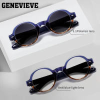 GENEVIEVE Fashion Small Frame Polarized Sunglasses Customizable Anti-blue Light Glasses Photochromic Glasses S31108
