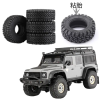 4pcs 1In High Tack Tyres Skin All Terrain Tires for 1/24 RC Crawler Car TRX-4M AXIAL SCX24 FMS LADIATOR CRC 4WD RTR Tyre Parts