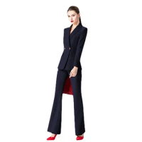 New Fashion Autumn Winter Formal Pant Suits for Women Office Work 2 Piece Pants Blazer Set Business Trousers Jacket Suit Female