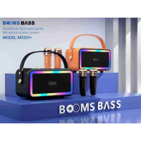 ลำโพงบลูทูธไร้สาย ใหม่ Booms Bass M3201 ไมโครโฟนคาราโอเกะ ซับวูฟเฟอร์ การ์ดแบบพกพา สเตอริโอ