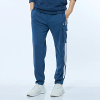 【NAUTICA】男裝 時尚休閒口袋運動長褲(藍)