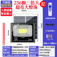 【禾統】800W LED智能太陽能人體感應燈(遙控定時 太陽能分體式壁燈 太陽能燈)