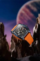 Jam Tangan Pria T5 7812W Chronograph Stopwatch Original Tali Rubber Kaca Safir Tahan Air 3 Meter Inc