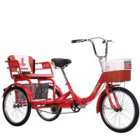 Double Tricycle Adult Elderly Bicycle Rickshaw Elderly Scooter