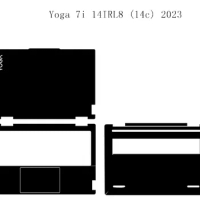 Sticker Skin Cover for Lenovo Yoga 7i 14IRL8 (14c) 2023 2 in 1 14" Laptop Carbon fiber Vinyl Protection