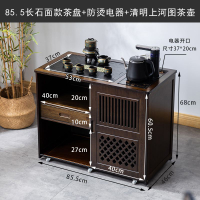 免運 開發票 餐邊櫃 酒櫃 儲物櫃 微波爐櫃 茶水櫃 移動小茶桌家用茶臺實木茶車燒水壺一體茶水柜帶輪茶邊幾功夫茶盤
