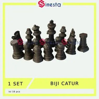 Biji Catur 1 set Bidak Catur Hitam