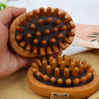 Professional 1PC Wood Comb Healthy Cushion Hair Loss Massage Brush Hairbrush Comb Scalp Massage Comb Hair Care Bamboo Comb