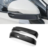 For Honda HRV HR-V 2022 2023 ABS Carbon Body Door Rear View Mirror Cover Frame Rearview Eyebrow Trims Car Accessories