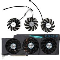 NEW 87MM 82MM PLA09215S12H T129215SU RTX 3080 EAGLE GPU Fan，For Gigabyte RTX 3080 3080Ti 3090 EAGLE Graphics card cooling fan