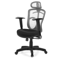 【GXG】高背半網 電腦椅 摺疊扶手(TW-096 EA1)