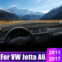 For Volkswagen VW Jetta MK6 6 A6 2011 2012 2013 2014 2015 2016 2017 Car Dashboard Sun Shade Cover Mat Non-slip Pads Accessories