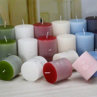 Classic Colorful Pillar Scented Candles, Soy Wax Candle Gift Set, Thanksgiving Day Decoration