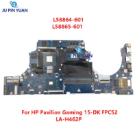 L58864-601 L58865-601 For HP Pavilion Gaming 15-DK Laptop Motherboard FPC52 LA-H462P Mainboard GTX 1650 4GB i5-/i7 Tested