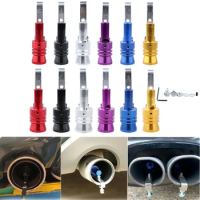 1Pcs Universal Turbo Sound Simulator Whistle Car Exhaust Pipe Whistle Vehicle Sound Muffler Styling Tunning L/XL