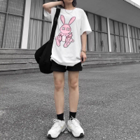 Áo thun BAD RABBIT DRAWC tay lỡ nam nữ mặc form cực đẹp