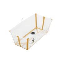 【STOKKE 官方授權】挪威 Flexi Bath 折疊式浴盆 感溫水塞 套裝 不含浴架(迪士尼限量款)