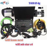 Expert Programmer MB Star C4 SD Compact Wifi ICOM Next for BMW Latest Software 1TB SSD/HDD Laptop Win10 I5 T410 4G