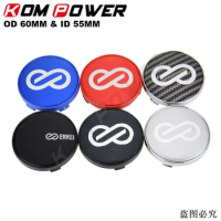 4PCS OD 60MM / ID 55MM Wheel Center Cap ENKEI Logo Wheel Cover Hub Cap Rim Cap Silver &amp; Black &amp; Red &amp; Blue