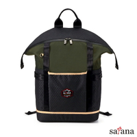 【satana】EXPLORE 探索旅人後背包 軍綠色拼接 SOSE0060 | 包包 雙肩筆電包 旅行後背包