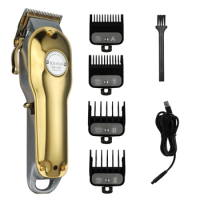 Kemei KM-1987 Electric Hair Clipper Professional LED Display Powerful Men's Hair Clipper USB Rechargeable Cordless Men's Trimmer