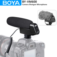 BOYA BY-VM600 Camera Shotgun Microphone for Canon Sony Nikon Pentax DLSRs Youtube Recording Live Streaming Blogging Vlogging