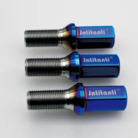Jntitanti Gr5 titanium wheel bolt M14*1.25/1.5*28-40mm cone seat long head