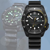 【VICTORINOX 瑞士維氏】DIVE PRO ISO認證 防水耐鏽300米專業潛水機械錶-深灰43mm(VISA-241997)
