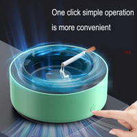 Ashtray with Air Purifier Function Filtering Second-Hand Cigarettes Remove Odor Smoking Accessories for Home Office Car