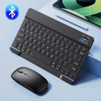 Mini Wireless Keyboard Bluetooth-compatible Keyboard For ipad iPhone Tablet Portable Keyboard and Mouse For Android iOS Windows