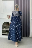 Gamis klok Batik Babar pindo//GamiskuCollection motif terbaru //gamis Matt rayon super adem ld 110 L