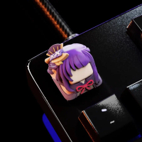 Raiden Shogun Genshin Impact Artisan Keycap OEM Profile For Cherry MX Compatible Switch Gateron Oute