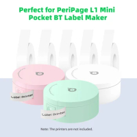 PeriPage L1 Label Paper Sticky Tape Adhesive Thermal Label Printer Paper Barcode Sticker Waterproof Oil-proof Tear-Resistant