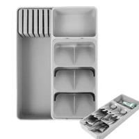 Flatware Organizers Expandable Utensil Tray Multipurpose Cutlery Drawer Organizer Cutlery Holder Stationery Desk Storage tray