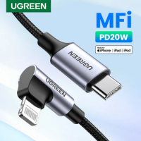 UGREEN MFi PD20W USB C to Lightning Cable for iPhone 14 13 Pro Max Type C Fast Charging Phone Data Cable for iPad