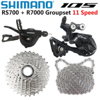 SHIMANO RS700 + R7000 Groupset 105 R7000 Derailleurs 11 Speed ROAD Bicycle SL+RD+CS+CN Shifter REAR Derailleur